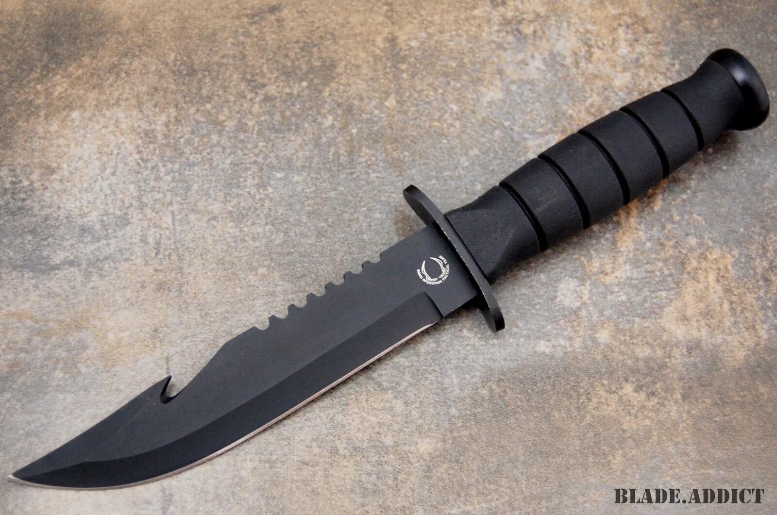 10.5" Survival Fixed Blade Hunting Knife Black