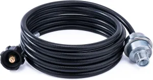 12 Foot Propane Hose with Fuel Filter F273699 Compatible with Mr Heater Buddy and Big Buddy Portable Heater, With adapter to connect to 5-45 lb Propane Tank