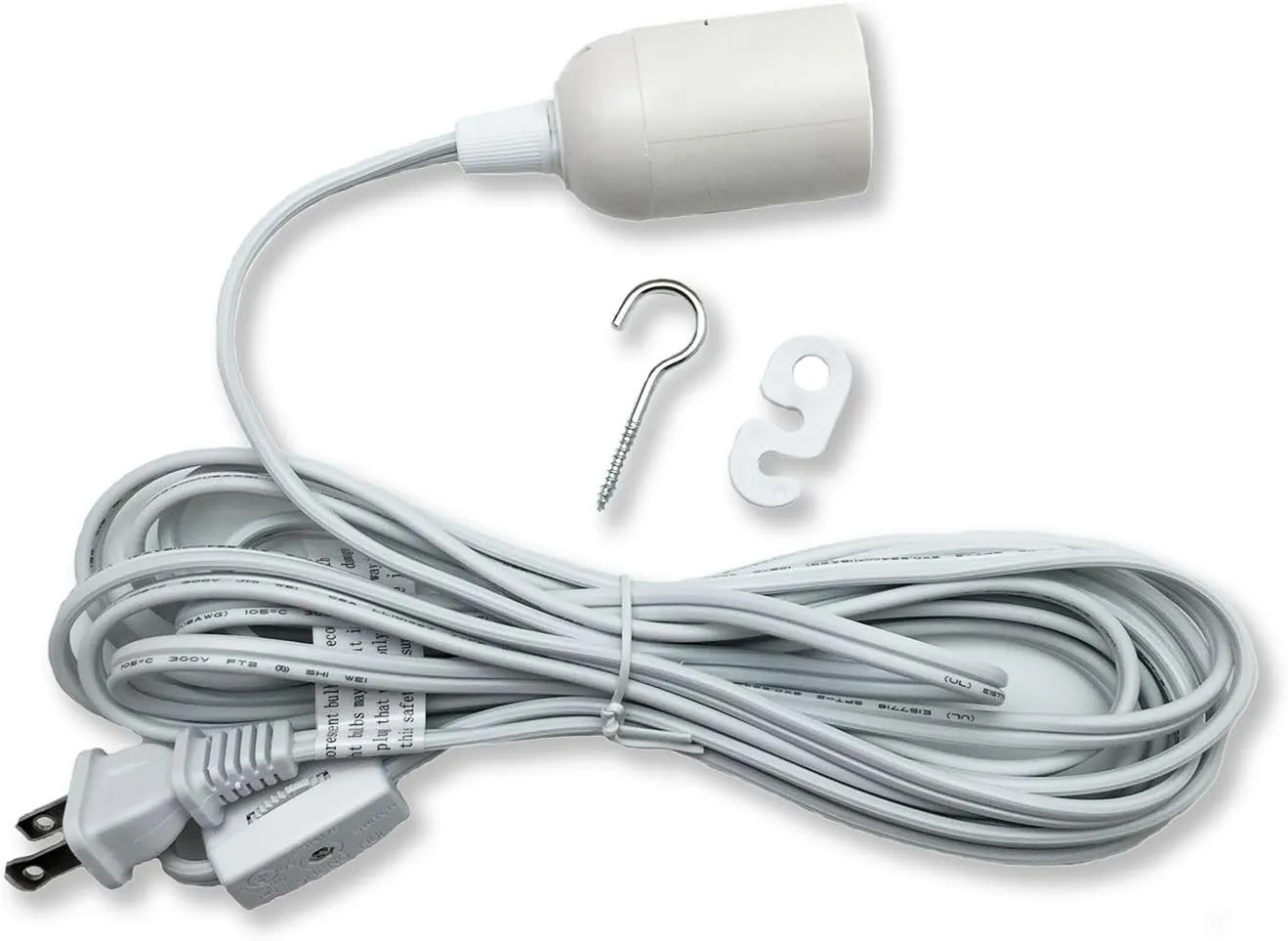 12' Hanging Lantern Cord with On/Off Switch by Whirled Planet® (White90pc)