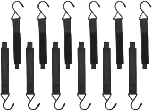 12x Ice Fishing Shelter Hooks Hanger, Fishing Equipment, Portable Camping Tent Hooks, Hanging Storage for Bag Lantern