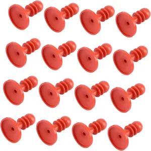 16pcs Thunder Protection Canopy Cap Kit for Outdoor Camping Insulated Safety Cover for Tent Poles Prevents Electricity Conduction Easy to Install Durable Design