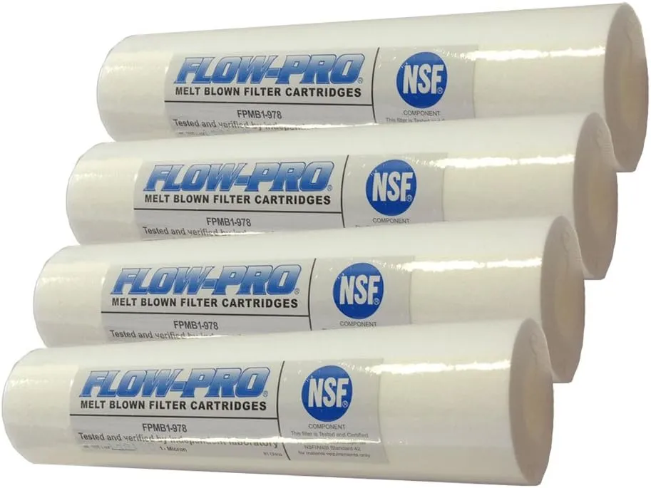 1M-4PK 1-Micron Sediment Water Filter Cartridge, 4-Pack