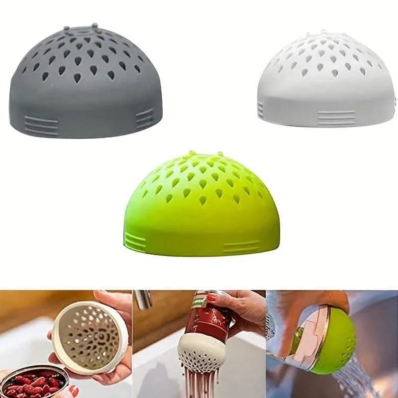 1pc Silicone Can Filter & Mini Colander - Multifunctional Kitchen Strainer