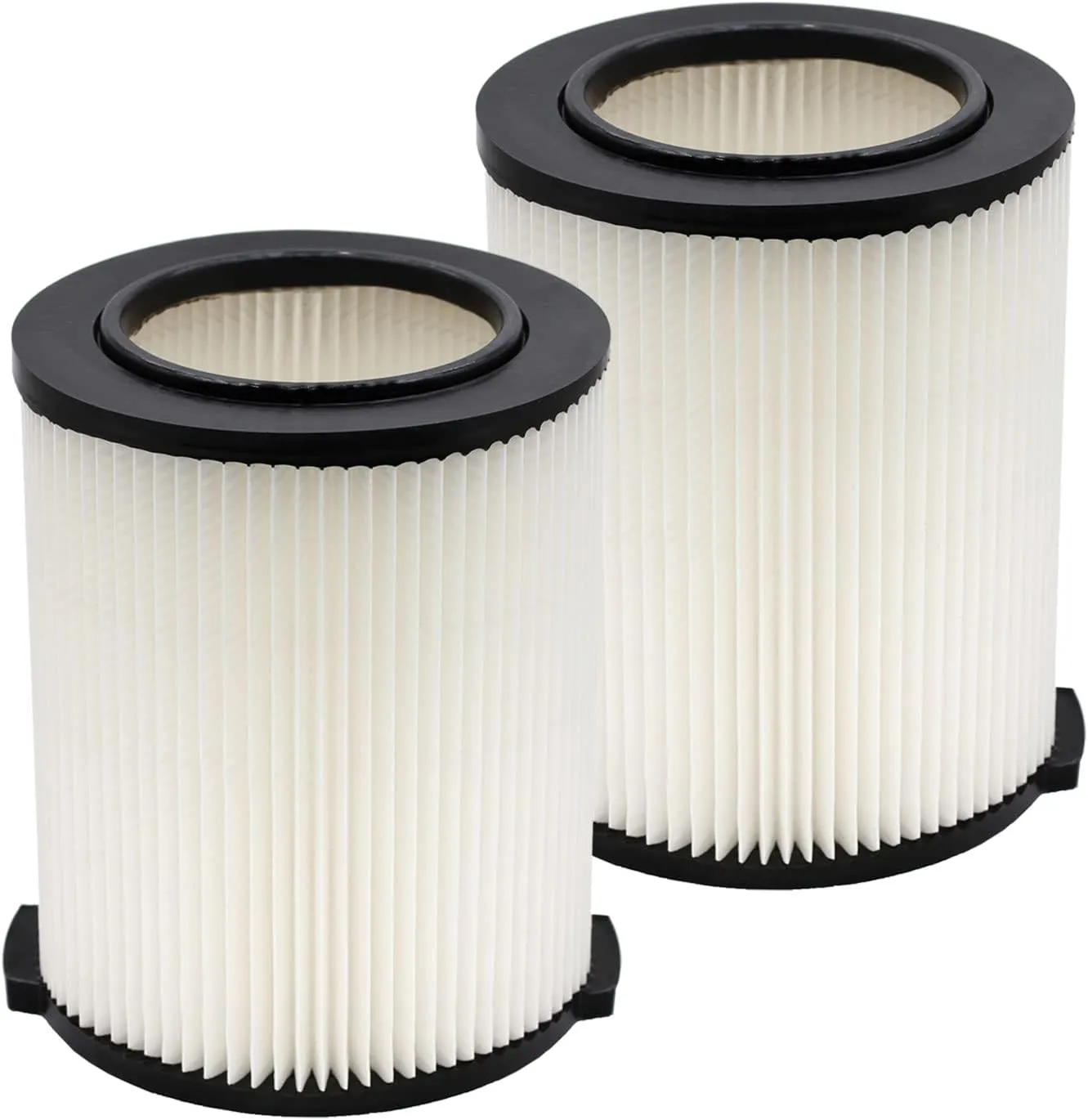2 Pack Standard Wet/dry Vac Filter Vf4000 Compatible with RIDGID Vacs 5-20 Gallons Vacuum Cleaner, Replacement Vf4000 filter