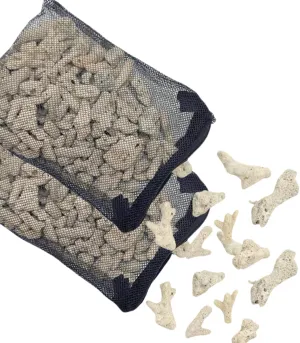 2 Packs Crushed Coral Filter for Aquarium,Fish Tank Crushed Coral for Freshwater Aquarium Ph Aquarium Bio Filter Media Bag Reusable Aquarium Filter