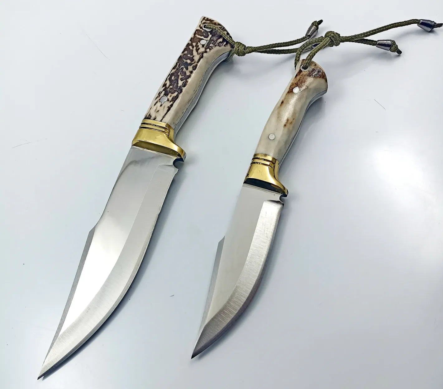 2-piece Stag Antler Outdoor Knife Set
