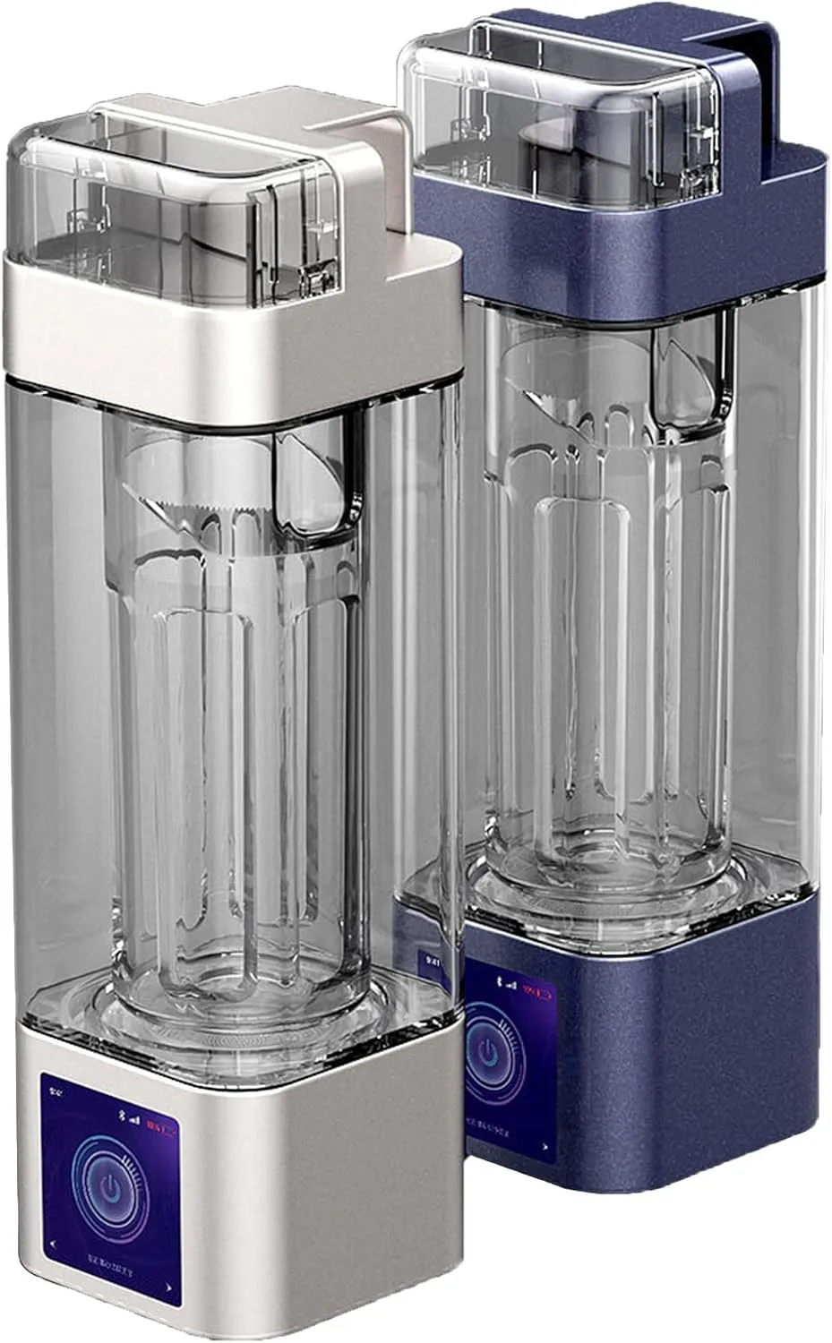 2000-9000ppb Hydrogen Rich Water Bottle Generator, 350ml Portable Hydrogen Water Cup, Chargeable Ionized Water Generator, Smart Touch Display, Home Office Use