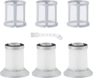 3 Pack Filters for Bissell Zing & Powerforce Bagless Canister Vacuum 2156A / 1665/16652 / 1665W, Zing Vacuum Filter Replacement with 1 Cleaning Brush