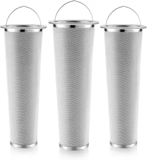3 Pcs Cold Brew Coffee Filter With Handle - 2 Quart Mason Jar Stainless Steel Wide Mouth Filter - Tea Infuser Strainer Mesh for Cold Brew Maker, Mason Canning, Iced Tea
