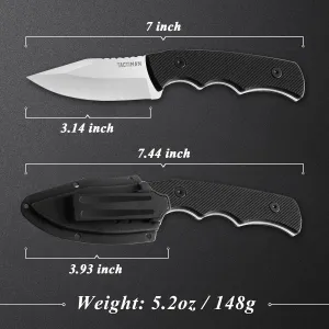 3.14 inch Fixed Blade Knife Tactical Survival Camping Knife with a Sturdy Protective Blade Sheath, Ideal for Camping, Tactical, Outdoor, Survival, knife for men