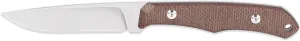 3.8” D2 Full-Tang Lightweight Blade Bird and Fish Fillet Knife, Natural Micarta Handle, KYDEX Sheath, Belt Clip - For Cutting Tasks Outside of The Field