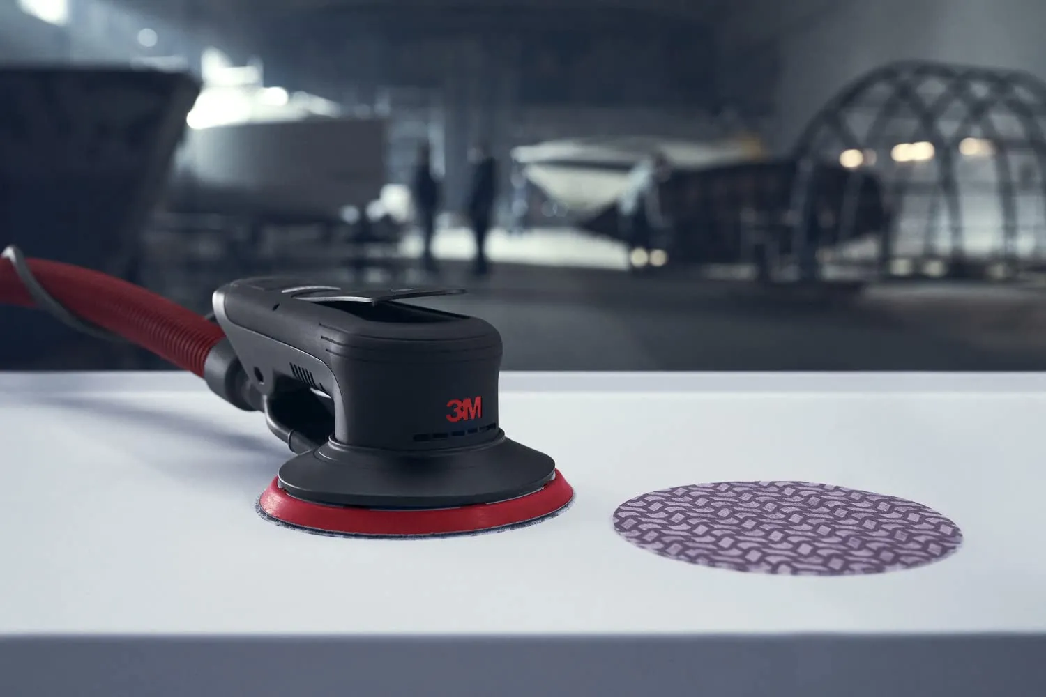 3M Random Orbital Sander, Xtract Pneumatic 88941, 5 in, with Central Vacuum Attachment, 3/32 in Orbit, Ergonomic and Lightweight ROS, .28 HP (209W) Motor