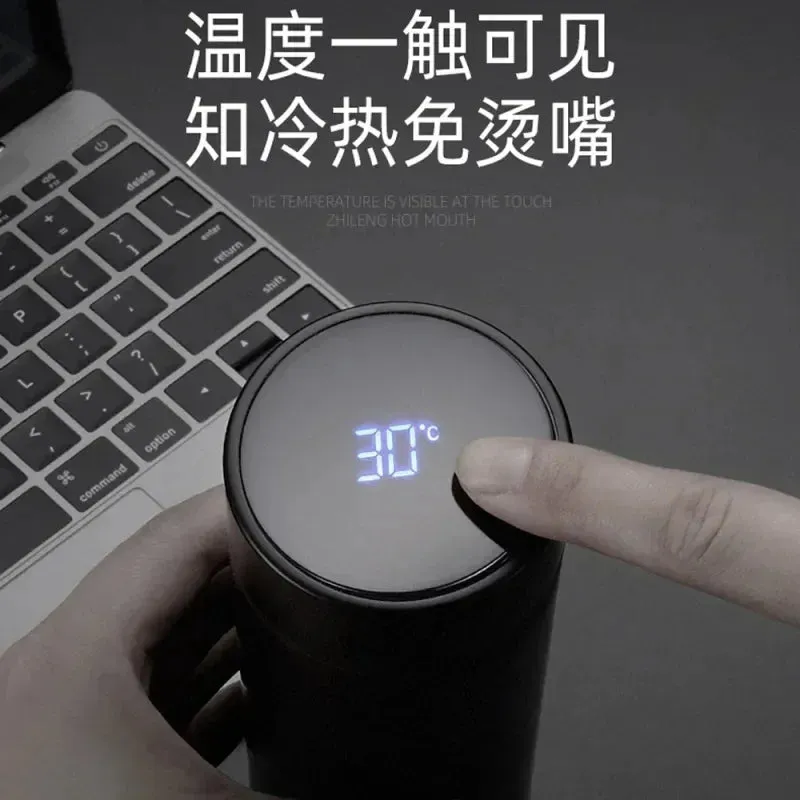500mI Auto Digital Intelligent Thermos Cup For Jeep Wrangler Rubicon Cherokee Renegade Wrangler COMPASS PATRIOT