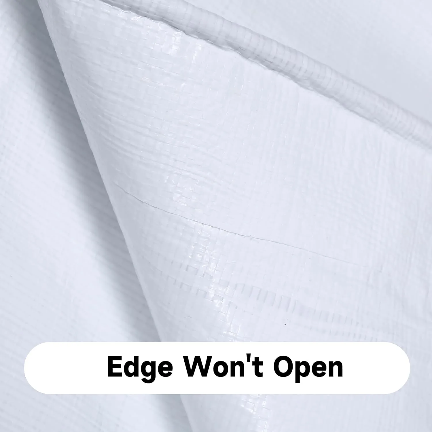 5Mil Tarps Heavy Duty Waterproof Durable Poly Tarp, with Grommets and Reinforced Edges Tarpaulin, Cover for Home/Car/Pool/Boat/Camping/Construction site, Full Size, White 18'x24'