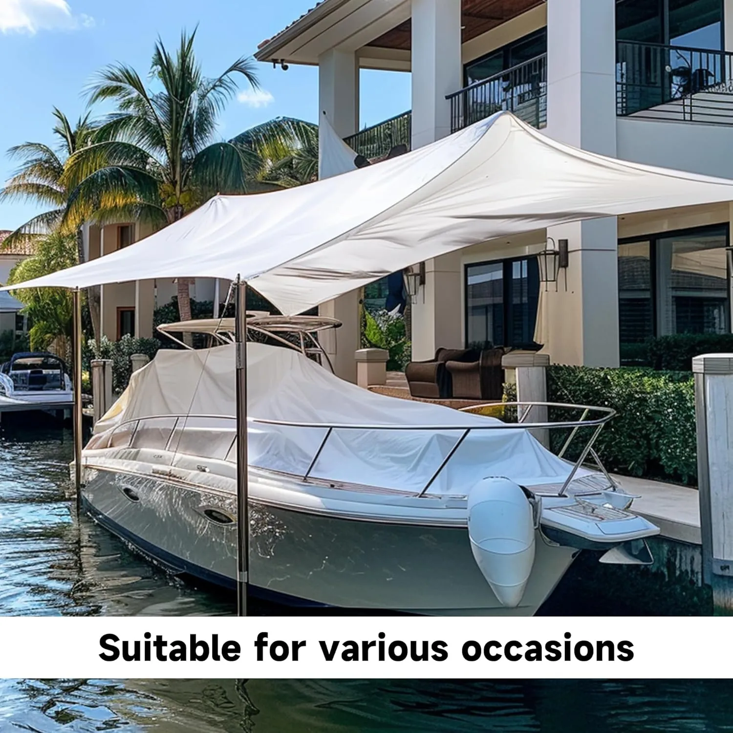 5Mil Tarps Heavy Duty Waterproof Durable Poly Tarp, with Grommets and Reinforced Edges Tarpaulin, Cover for Home/Car/Pool/Boat/Camping/Construction site, Full Size, White 18'x24'