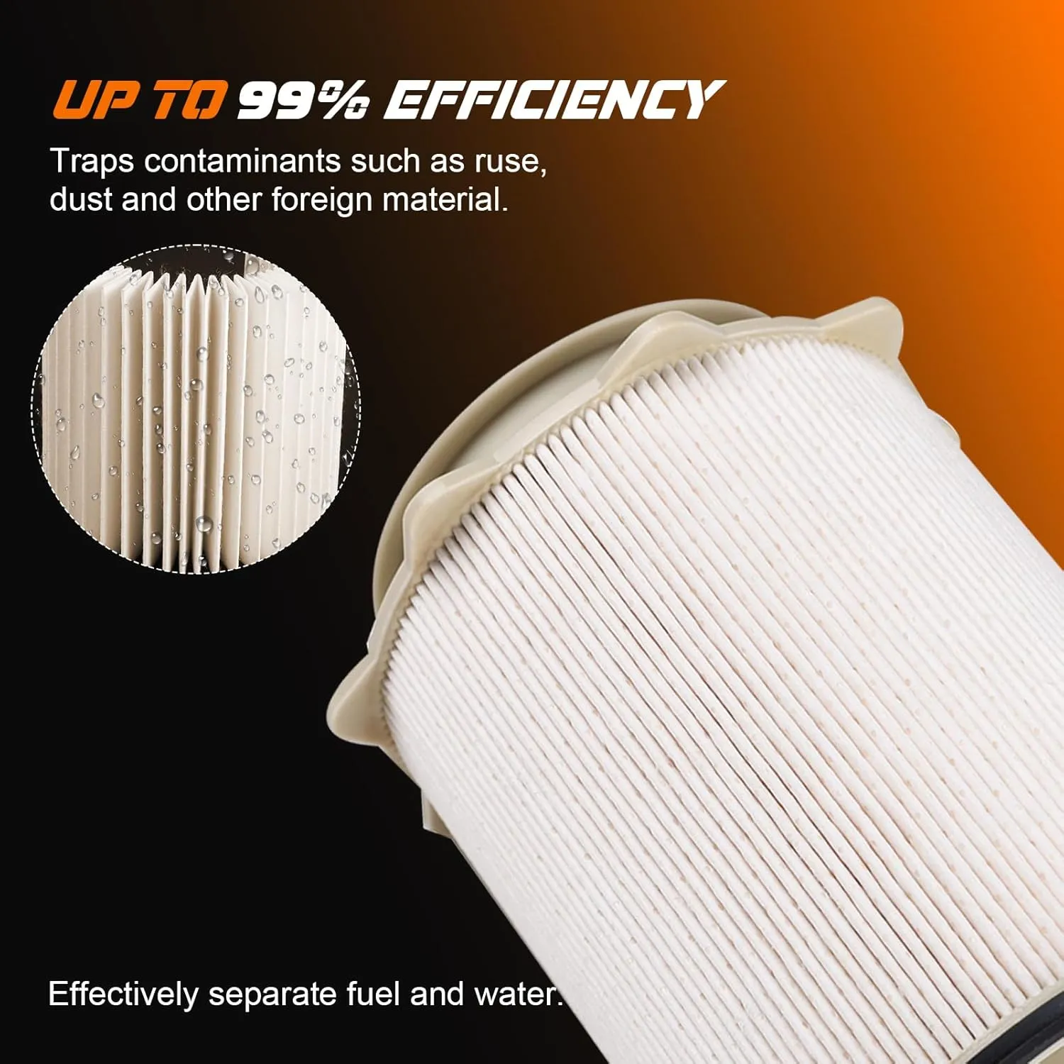 6.7 Cummins Fuel Filter for 2010-2020 Dodge Ram 2500 3500 4500 5500 6.7L Cummins Diesel Fuel Filter Water Separator Set with O-ring Replace # 68157291AA, 68065608AA