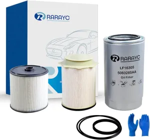 6.7L Cummins Fuel Filter Water Separator set for 2019 2020 2021 2022 2023 2024 Ram Turbo Diesel Engines 68157291AA 68436631AA and Oil Filter 5083285AA