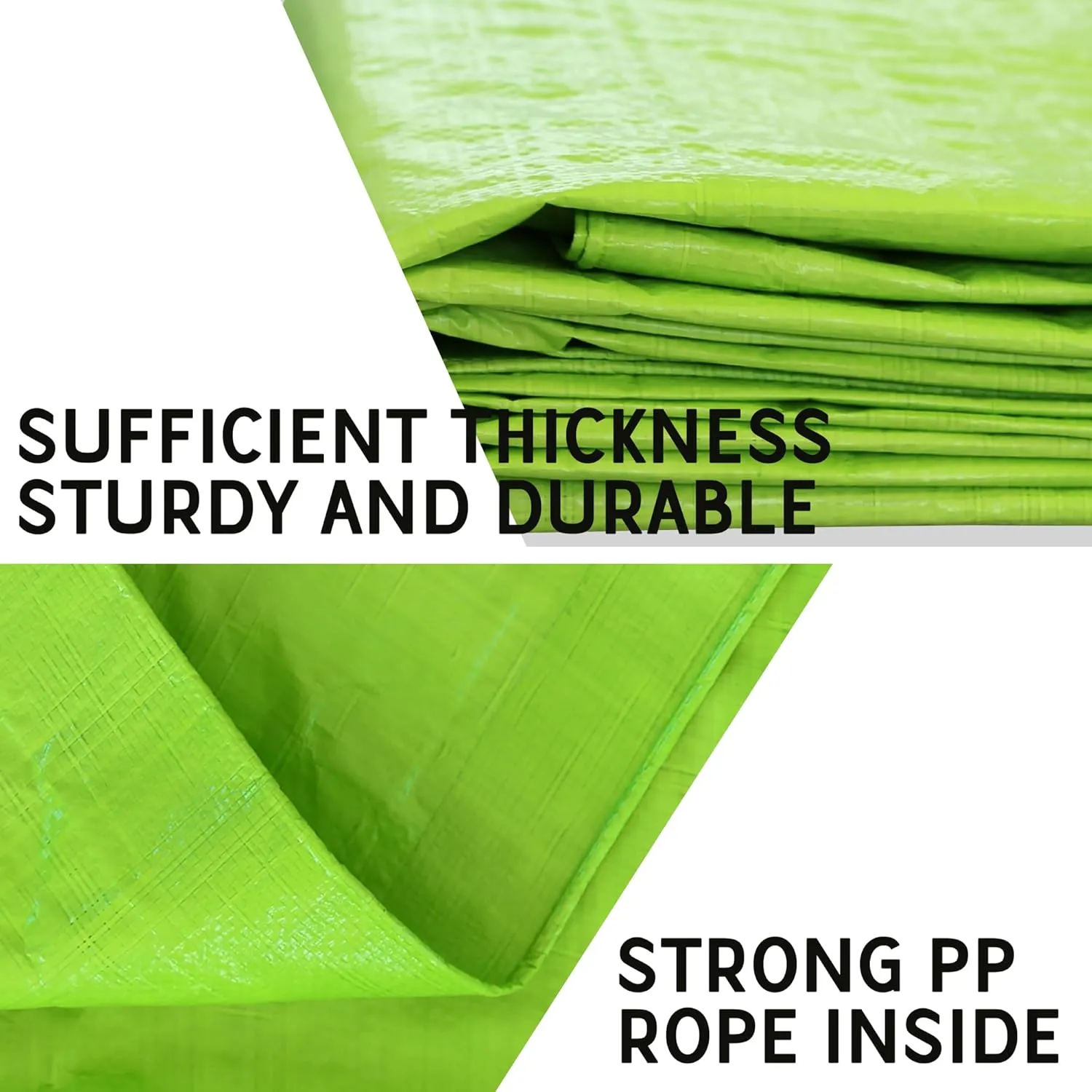 7 Mil Lime Green 10x12 Feet Tarp -Multifuctional Poly Tarp - Cover,Waterproof, UV Resistant, Weather Resistant