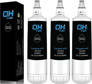 7012333 7042803 Water Filter Replacement, Compatible with Sub-Zero UC-15I, Manitowoc K00374 K00374001 Filter and Manitowoc AR-2800 SM-50 Ice-Maker, 3-Pack