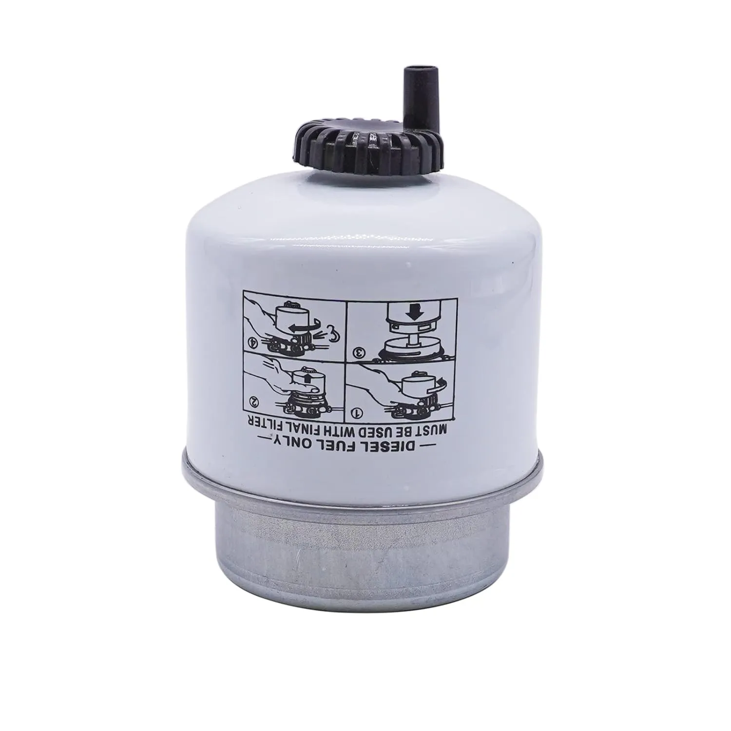 87801434 Fuel Filter,Secondary Fuel Water Separator with Drain fits New Holland LS180 LX885 L865 LX985,Ford 345D 445D 545D 3930