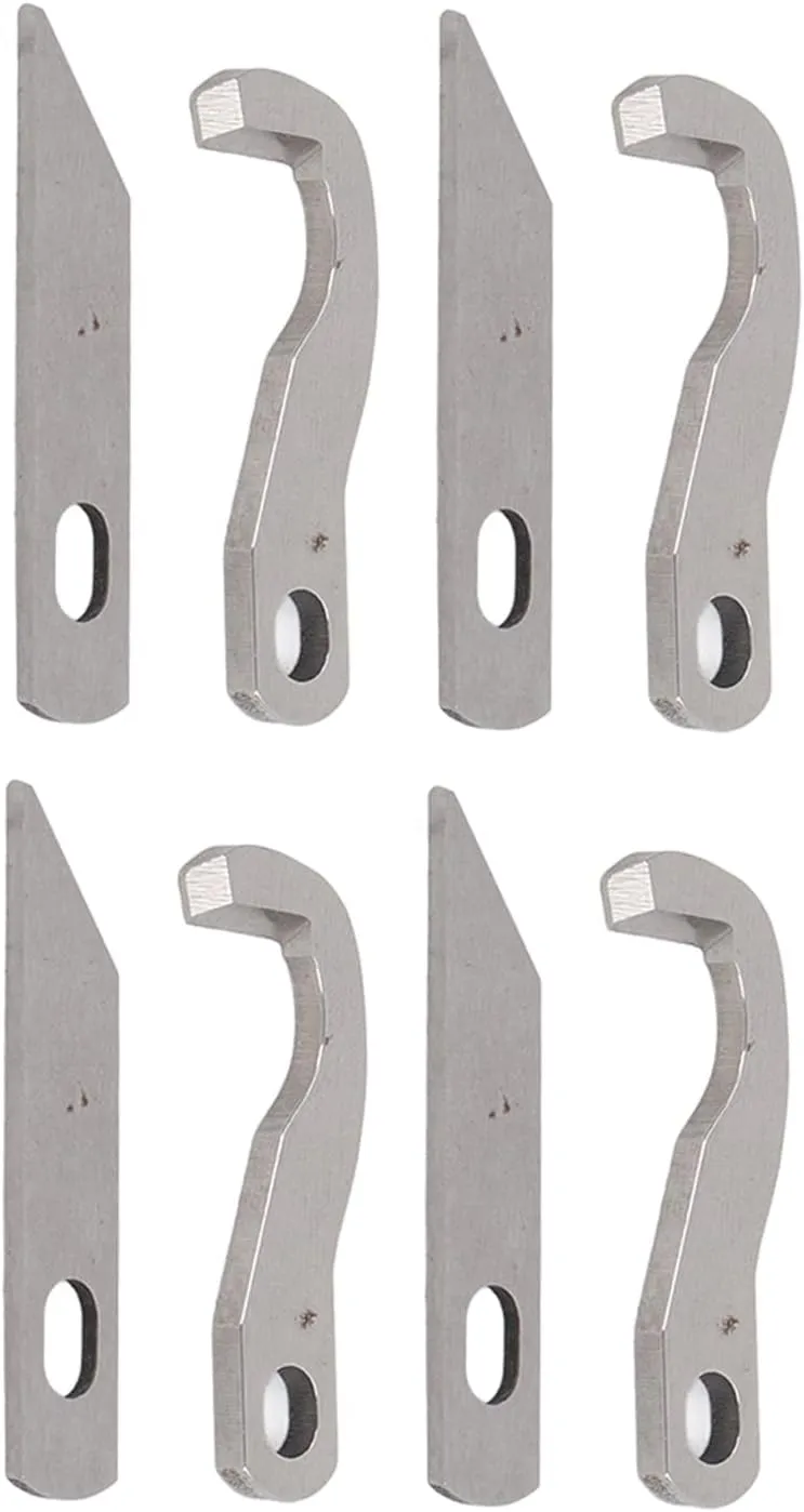 8Pcs Serger Knife, Overlock Blade Knife Upper and Lower Set for 925D 929D 935D 1034D PL1500 Parts Sewing Machine Parts Sewing Machine Parts & Accessories