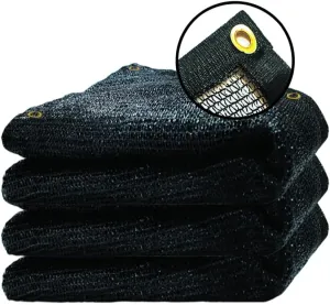 90% Black Shade Cloth, 8X20Ft Garden Sun Shade for Plant Cover, Outdoor Shade Netting with Grommets, Sunblock Mesh Tarp for Patio, Greenhouse, Pergola, Potted Plant, Chicken Coop