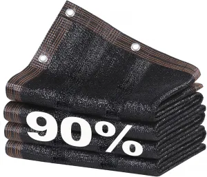 90% Shade Cloth, Resistant Sun Shade Net 10x20 FT Mesh Tarp with HDPE Material and Reinforced Grommets Shade Trap for Greenhouse, Plant, Pergola, Patio Sunshade,13x33ft/400x1000cm