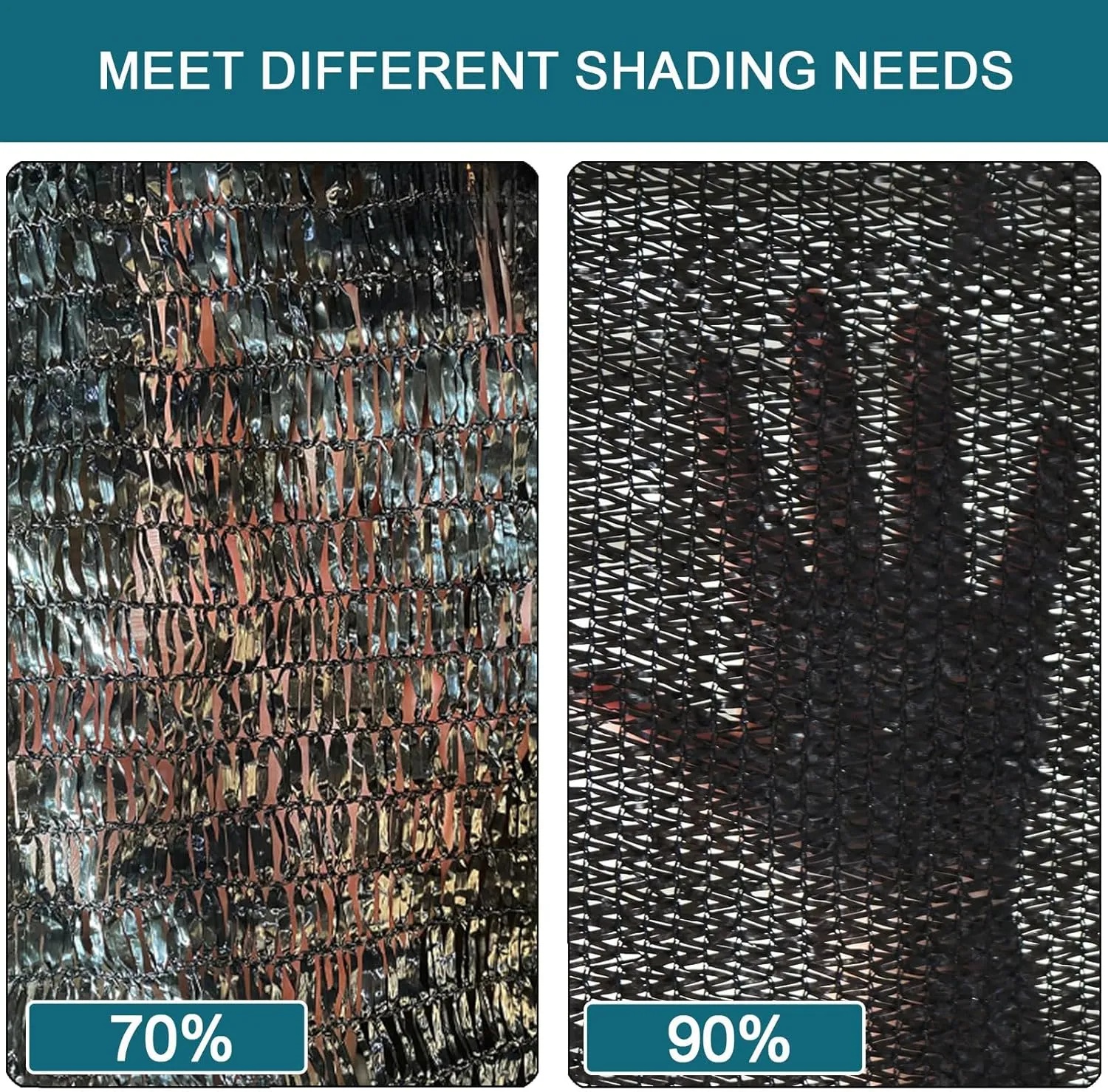 90% Shade Cloth, Resistant Sun Shade Net 10x20 FT Mesh Tarp with HDPE Material and Reinforced Grommets Shade Trap for Greenhouse, Plant, Pergola, Patio Sunshade,13x33ft/400x1000cm