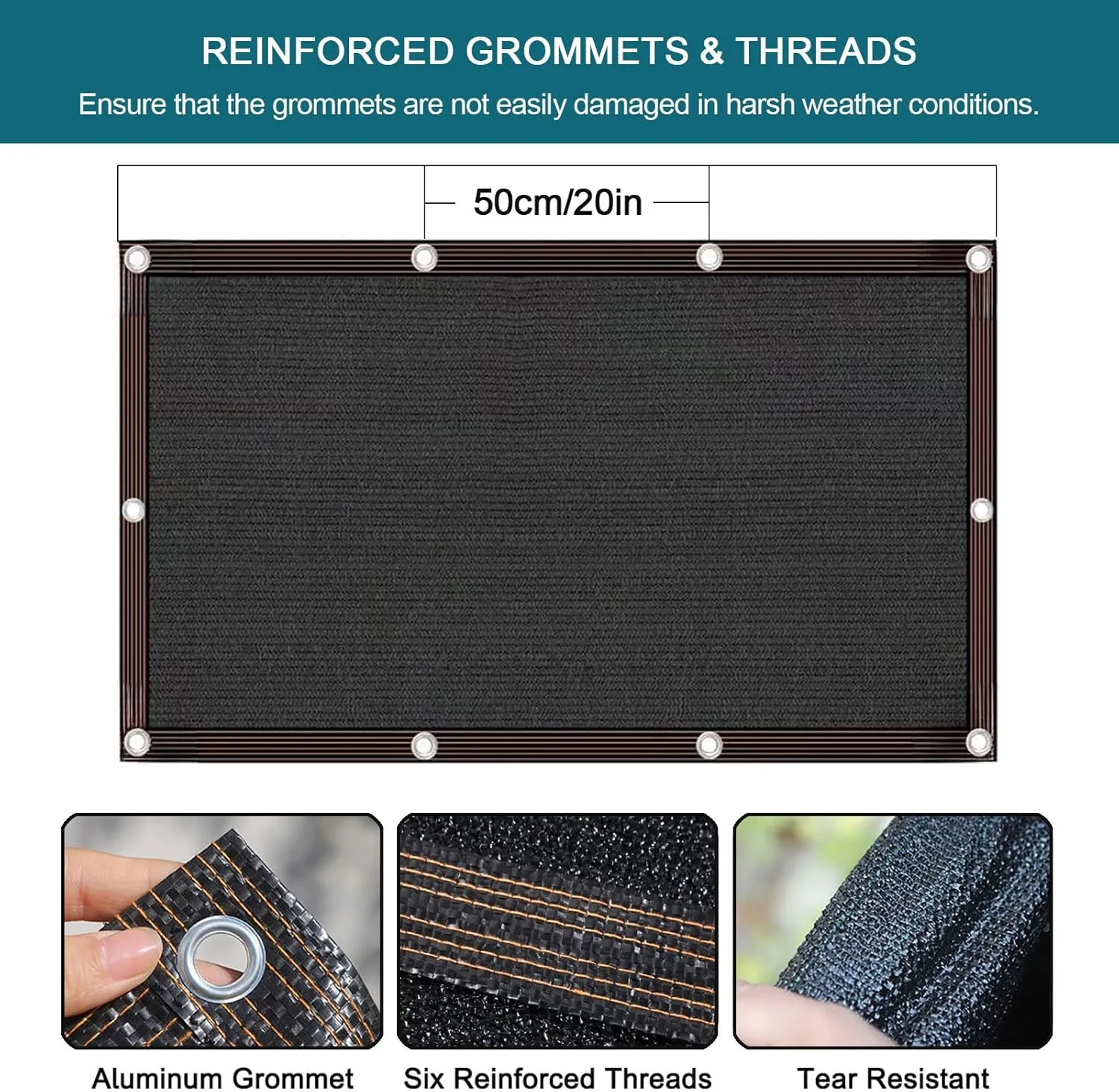 90% Shade Cloth, Resistant Sun Shade Net 10x20 FT Mesh Tarp with HDPE Material and Reinforced Grommets Shade Trap for Greenhouse, Plant, Pergola, Patio Sunshade,13x33ft/400x1000cm