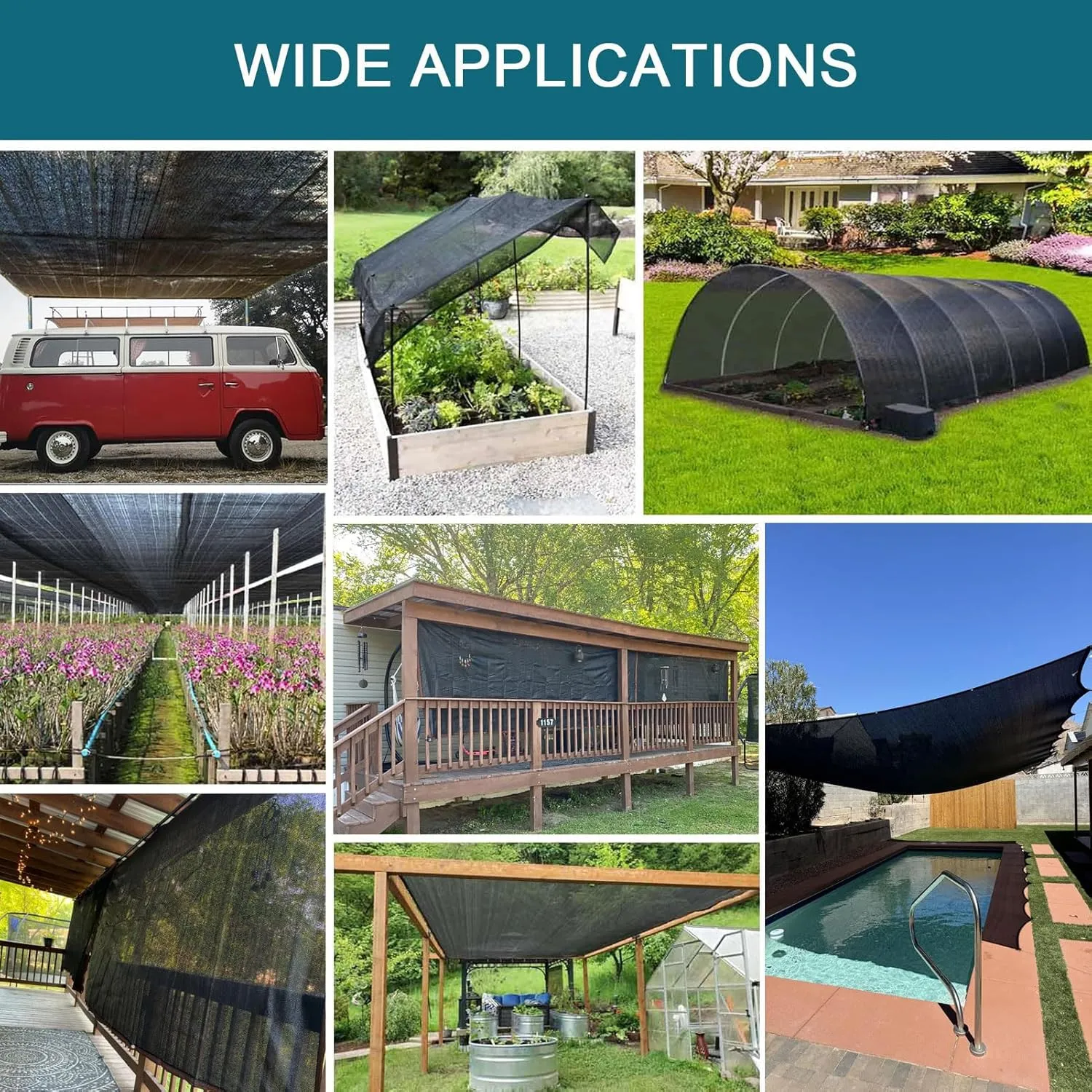 90% Shade Cloth, Resistant Sun Shade Net 10x20 FT Mesh Tarp with HDPE Material and Reinforced Grommets Shade Trap for Greenhouse, Plant, Pergola, Patio Sunshade,13x33ft/400x1000cm