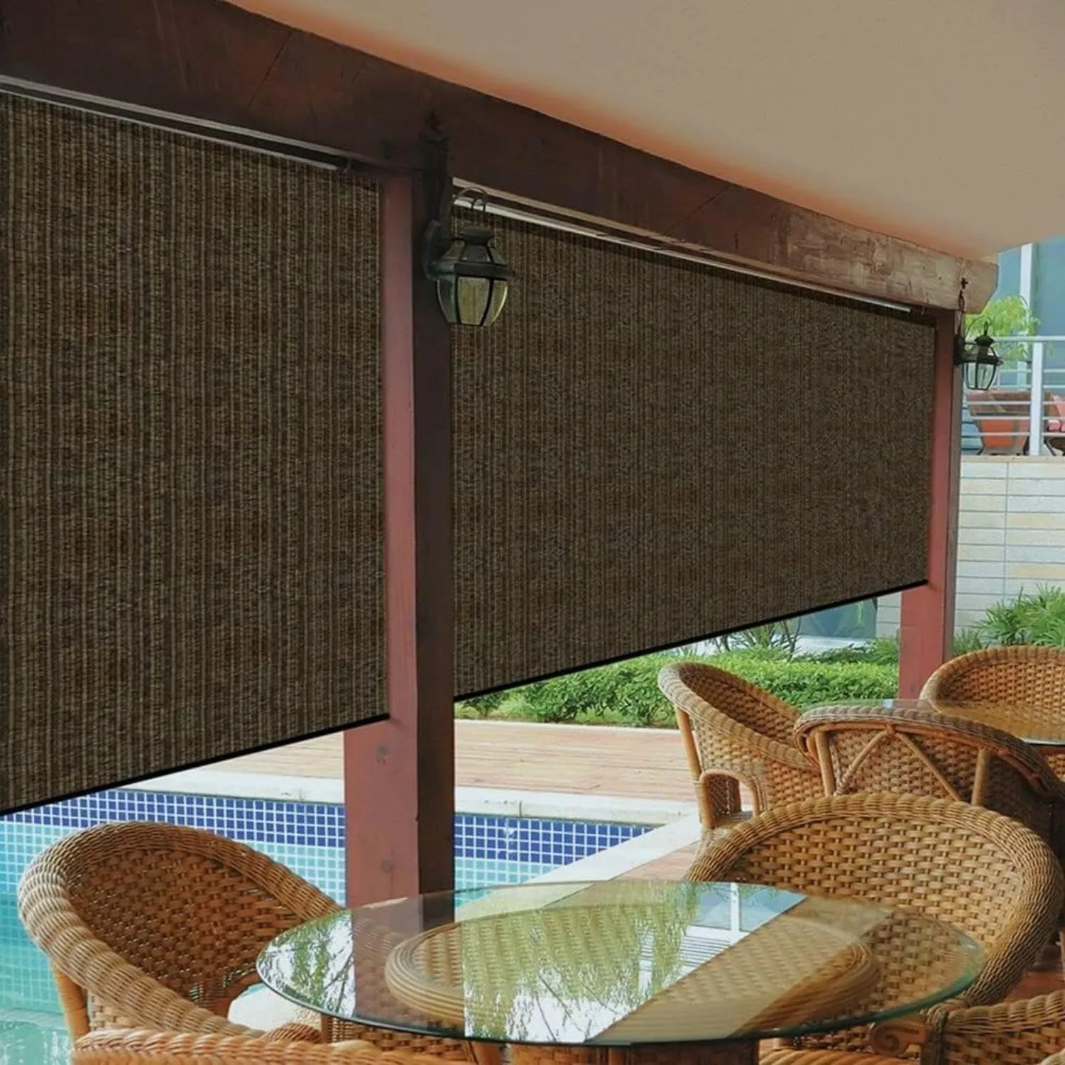 90% Sun Shade Cloth, Pergola Shade Cover Canopy, Mesh Tarp Sun Screens for Patio, Outdoor, Garden, Backyard (6 X 10 FT)