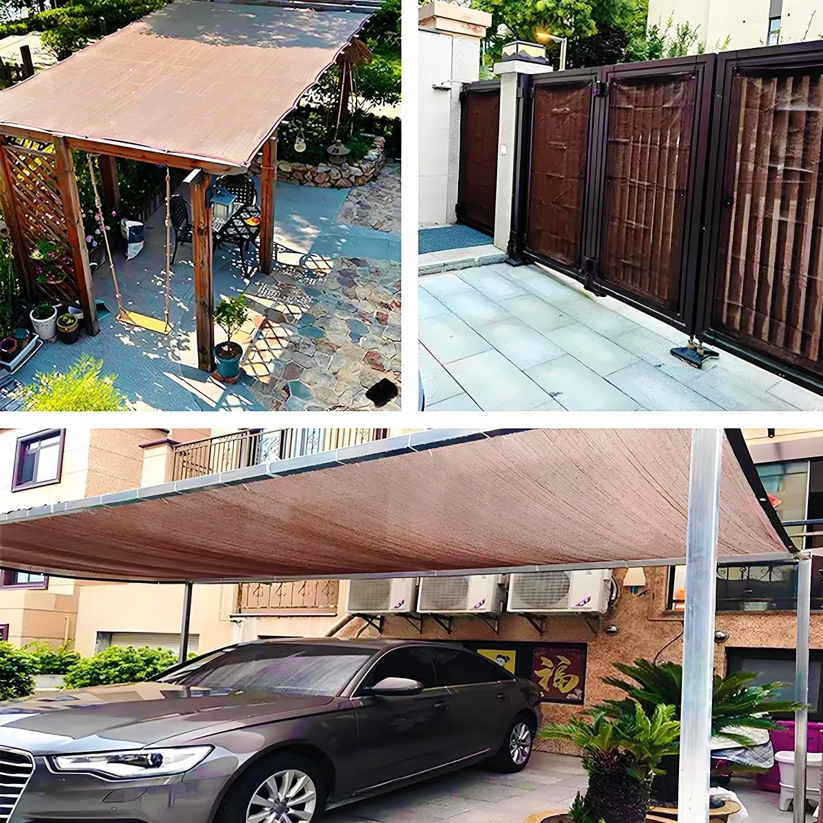 90% Sunblock Shade Cloth, Garden Outdoor Shade Fabric HDPE Mesh Tarp with Grommets,Rectangle Privacy Screen for Balcony, Terrace, Car Shading,Privacy Screen(3x6m / 10x20ft)