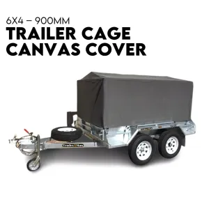 900mm Trailer Cage Canvas Tarp Cover for 6x4 High Quality Cage Universal 3 foot-NSW_Rural