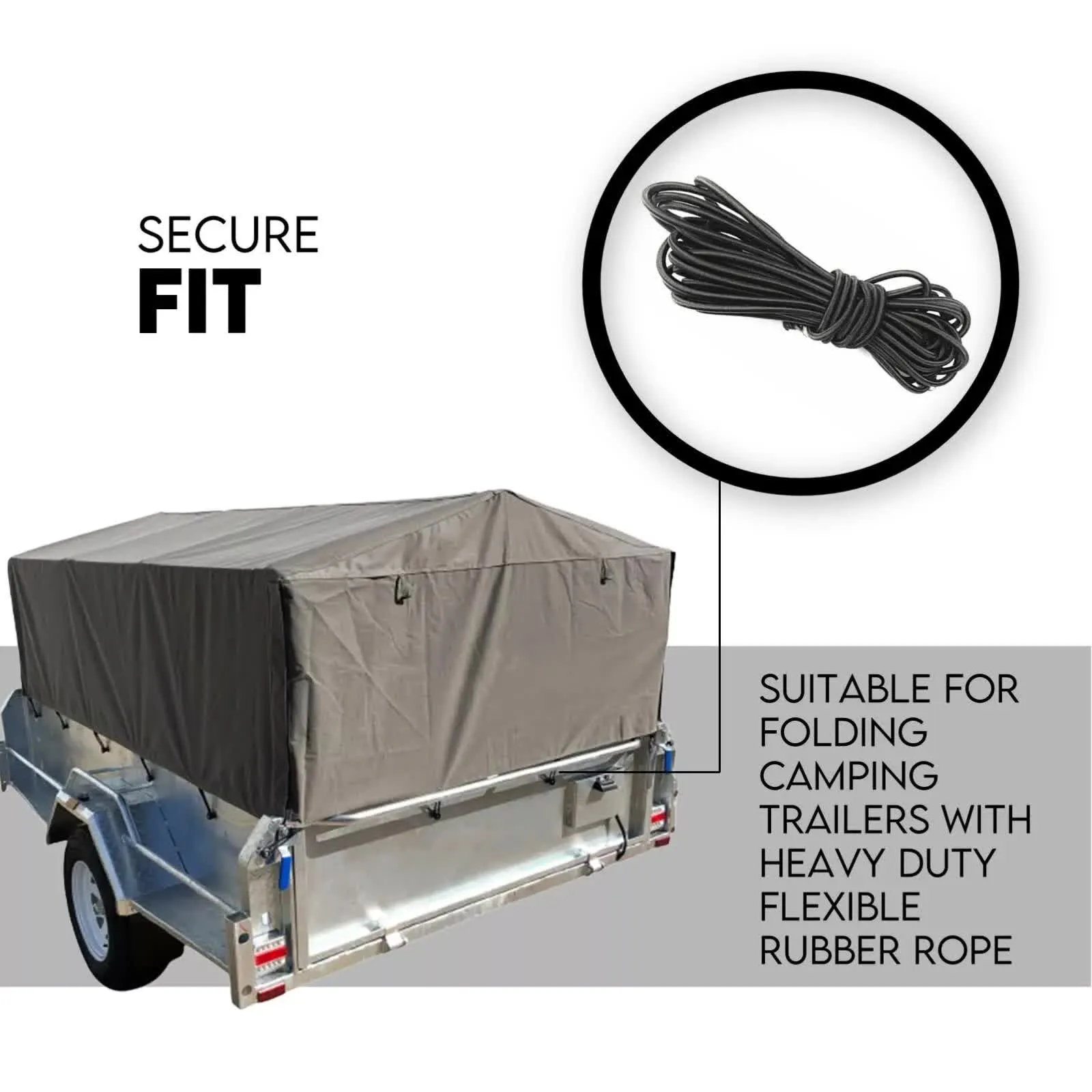 900mm Trailer Cage Canvas Tarp Cover for 6x4 High Quality Cage Universal 3 foot-NSW_Rural