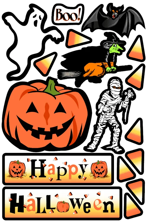 A Halloween costume for your car! Magnet Set