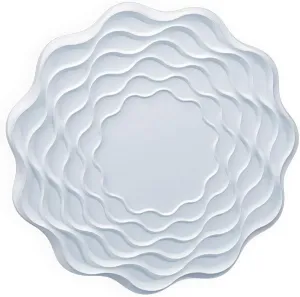 A La Maison Ceilings Dalia-pw Dalia DIY Glue-up Foam Ceiling Medallion, White, Pack of 1