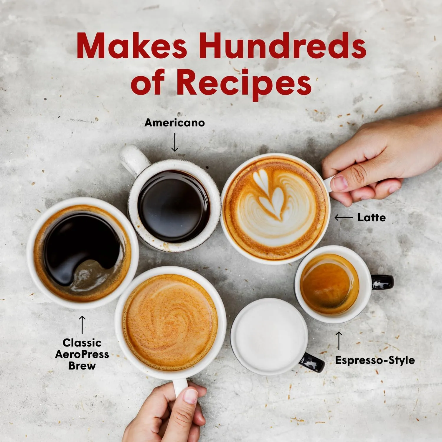 AeroPress Go Plus, Small Portable Coffee Maker for Travel & Camping - 3 In 1 Brew Method Combines French Press, Pourover, Espresso, Full Bodied Coffee without Bitterness, Coffee Press Kit - Cream