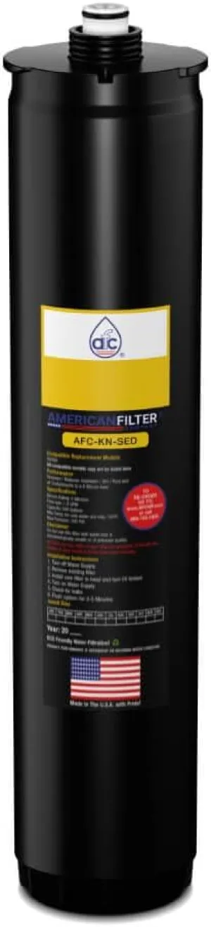 AFC™ Brand Model # AFC-KN-SED Water Filters, Compatible with Kinetico® 9309A (Yellow) filter Cartridge for A200 & K5 Drinking Water Station® -Made in U.S.A. - 1 Filter