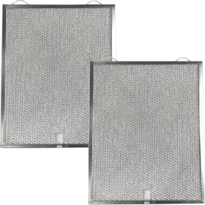 Air Filter Factory Replacement For Broan Nutone S99010430-004, S99010435-004, HPFA142, HPFA3B42 Aluminum Mesh Grease Range Hood Filters 2-Pack