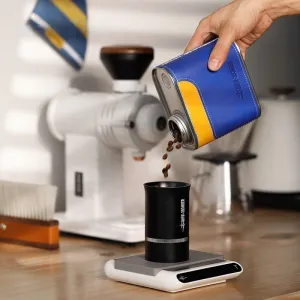 Airtight Metal Coffee & Tea Canister with Portable Filter Paper Storage - Essential Camping Companion