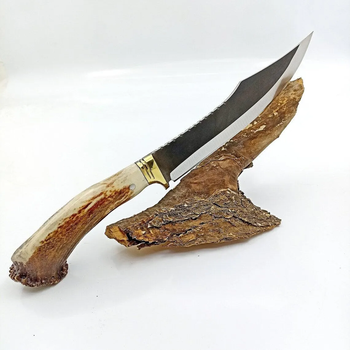Antler Handle Fixed Blade Knife