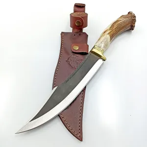 Antler Handle Fixed Blade Knife