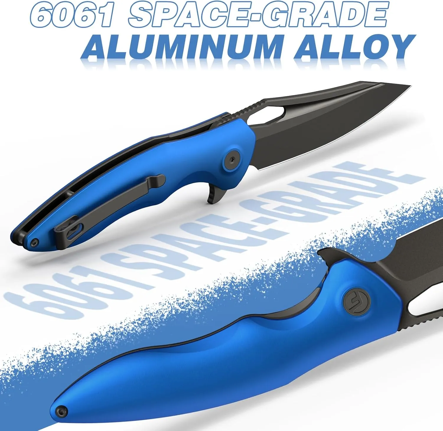 Apollo Pocket Knife, 3.3" 14C28N Blade Aluminum Alloy Handle Folding Knife with Liner Lock, EDC Knife with Pocket Clip for Camping, Survival, Hunting, Unique Gift for Men Women