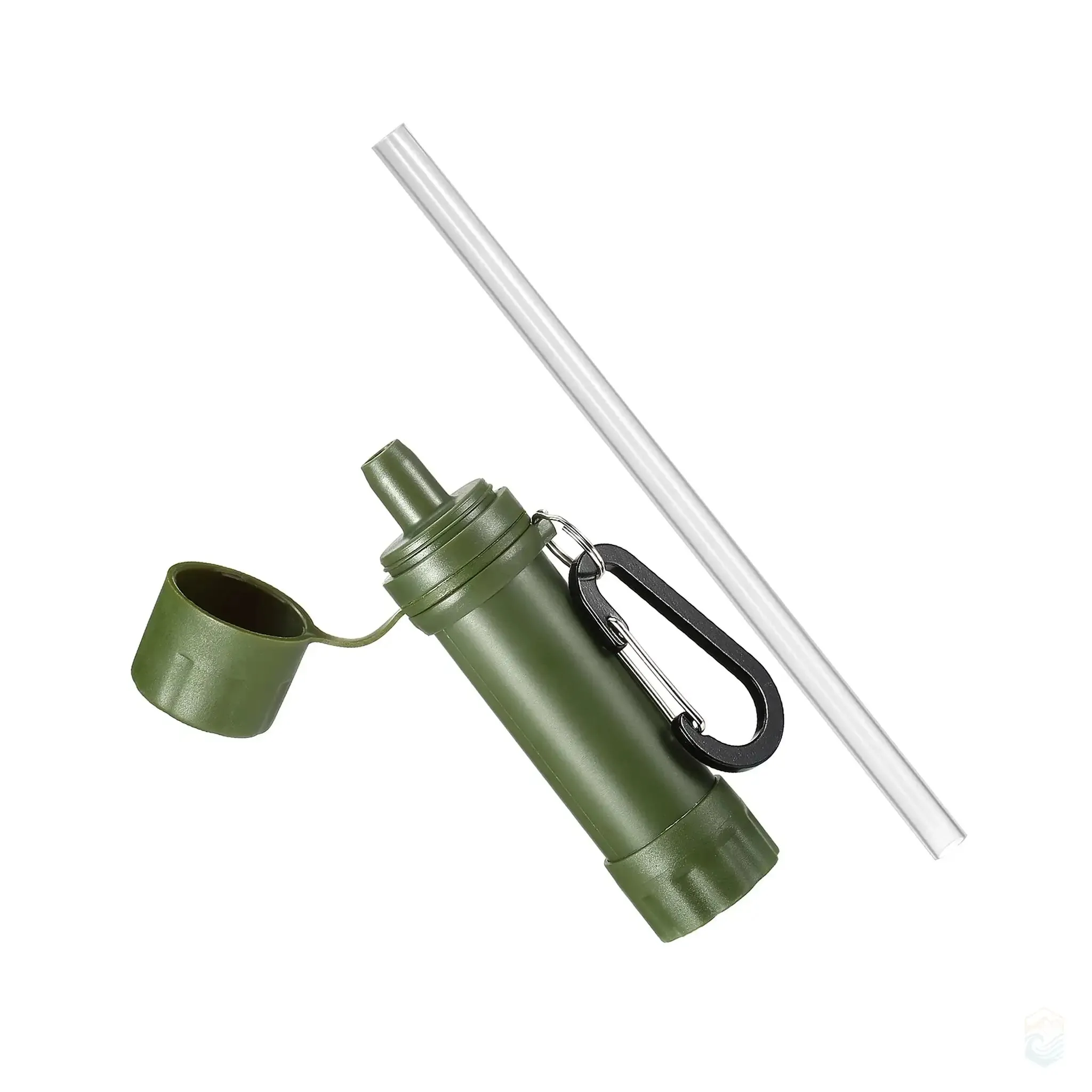 Apwikoger Portable Water Purifier Straw - Emergency Water Filter for Hiking & Camping