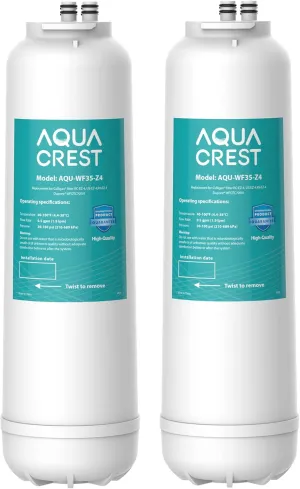 AQUA CREST RC 4 EZ-Change Premium Water Filter Replacement, Replacement for Culligan RC-EZ-4, IC-EZ-4, US-EZ-4, RC-EZ-3, DuPont WFQTC30001, WFQTC70001, 2K Gallons (Pack of 2)