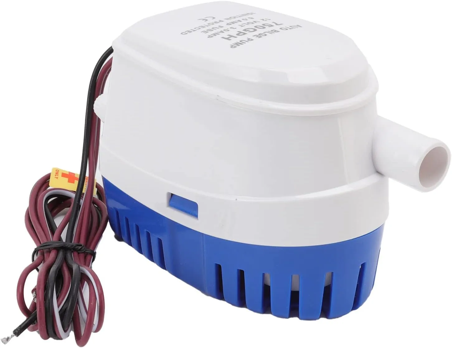 Auto Bilge Pump Impact Mini Submersible Pump with Float Switch for Boats, Aquariums (24V) (12V)