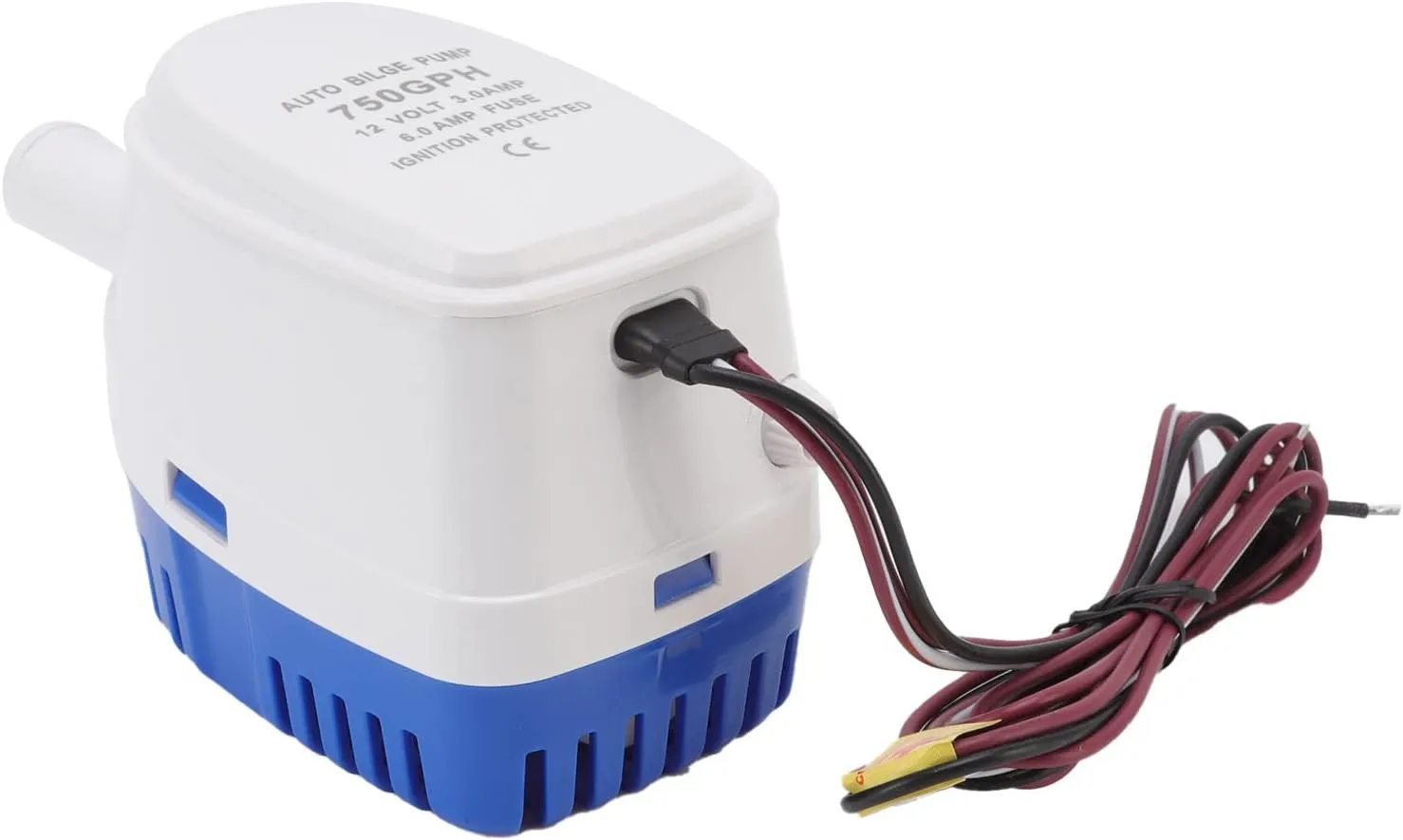 Auto Bilge Pump Impact Mini Submersible Pump with Float Switch for Boats, Aquariums (24V) (12V)
