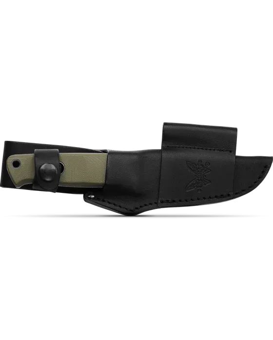Benchmade 165-1 Mini Bushcrafter OD Green G10 Drop-Point CPM-S30V 3.38" Fixed Blade Knife