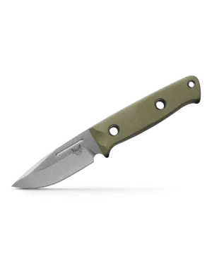 Benchmade 165-1 Mini Bushcrafter OD Green G10 Drop-Point CPM-S30V 3.38" Fixed Blade Knife