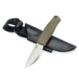 Benchmade 200 Puukko Fixed Blade Knife Ranger Green 3.75" Satin CPM-3V